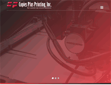 Tablet Screenshot of copiesplusprinting.com